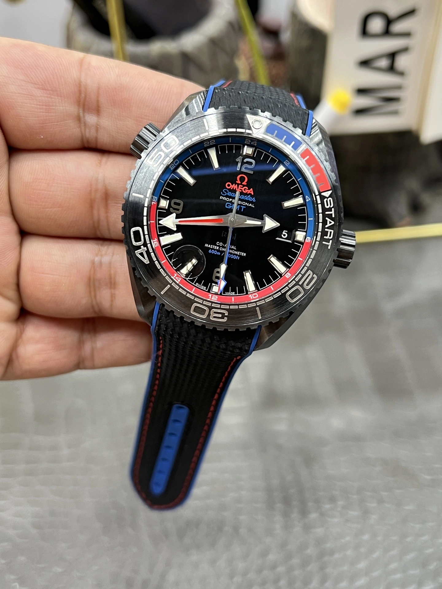 Trendy CBD Factory Omega Seamaster Planet Ocean 600M GMT “Deep Black” ETNZ Edition 45.5mm (215.92.46.22.01.004) 1:1 Super Clone – DD8906 Movement 328